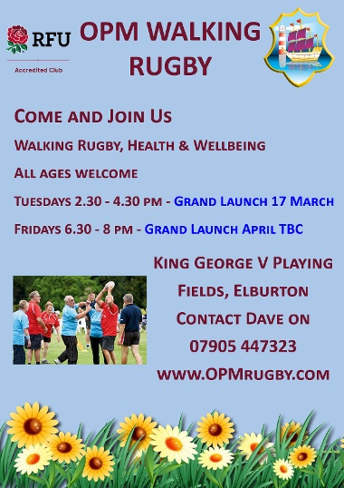 OPM Walking Rugby Promotional Poster