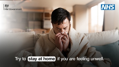 Stay Home If Unwell Promotional Banner