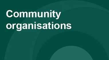 Community Organisations Button. Links To A Page Showing Organisations That Can Help.