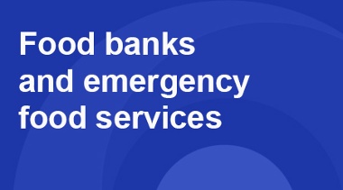 Food Banks and Emergency Food Services Button. Links To A Page Showing Organisations That Can Help.