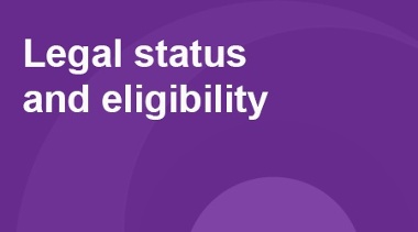 Mind The Gap Legal Status Button. Links To A Page Containing Legal Status Information