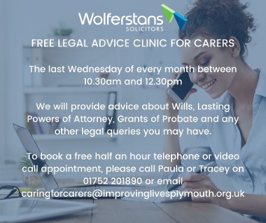 Caring For Carers Free Legal Support Poster