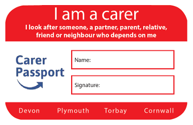 Blank Carer Passport Card Promotional Image