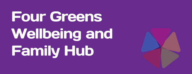 Four Green Wellbeing Hubs Panel Logo