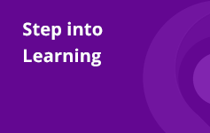 Step into Learning Banner