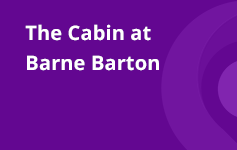 The Cabin at Barne Barton Banner