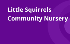 Little Squirrels Community Nursery Banner