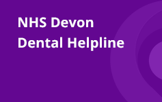 NHS Devon Dental Helpline Banner